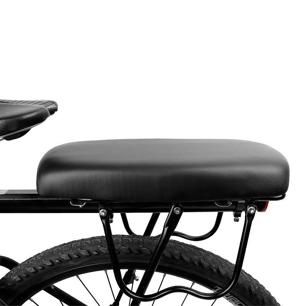 Thickened Bike Rear Seat PU Leather Bicycle Rear Seat Portable Bicycle Back Seat  Comfortable Rides