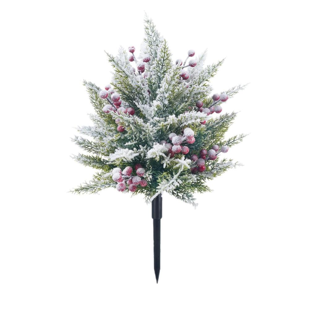 Cross-border Artificial Snow Berry Pine & Cypress Garden Decoration