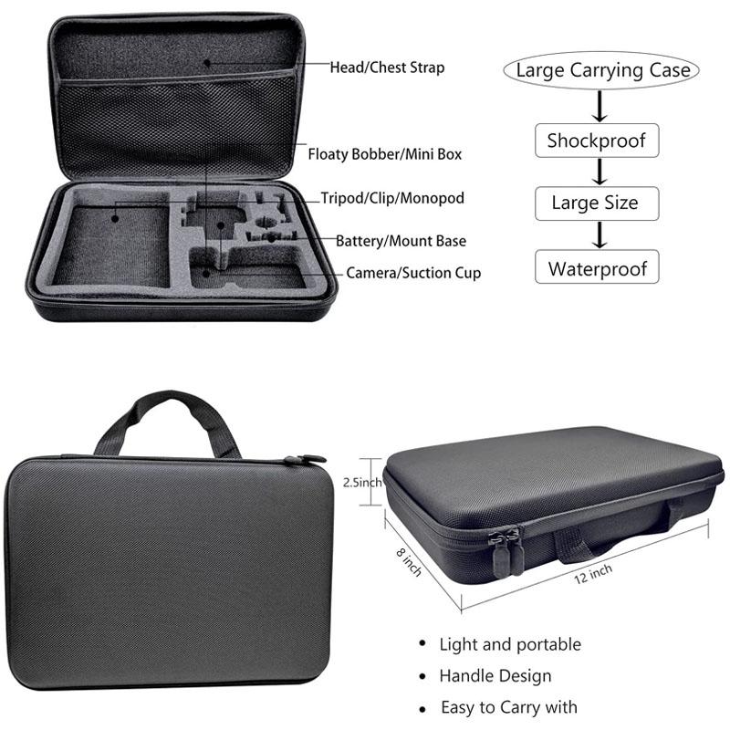 Zestaw akcesoriów do kamery sportowej dla GoPro Hero 13 12 11 10 9 8 7 6 5 4 Session 3 Black Max Insta360 Yi 4K DJI AKASO Campark SJCAM