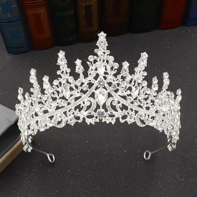 Neue Brautkrone, barock, stimmungsvoll, Strass, Geburtstagskrone, Performance-Haarschmuck, Hochzeitskleid-Accessoires
