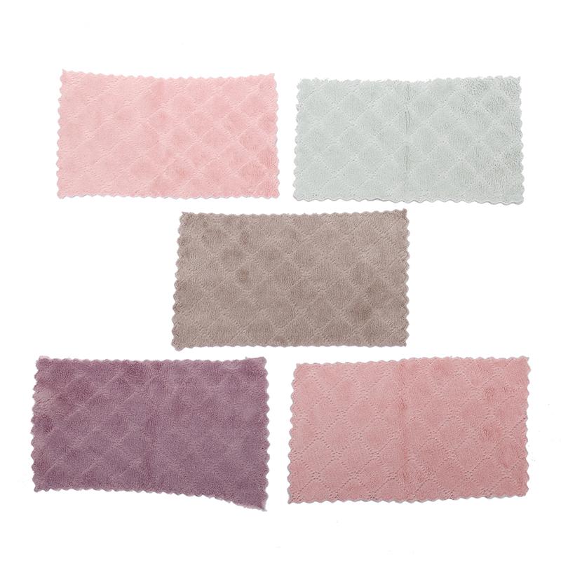 1Pc Super Absorbent Microfiber Kitchen Dish Cloth Household Cleaning Towel