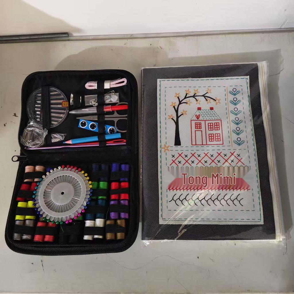 Portable 86-Piece Sewing Kit with Oxford Cloth Bag