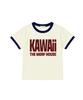 Deomopeuhauseu Kawaii Ringer Short Sleeve T-Shirt Butter Yellow