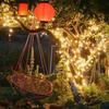 Solar LED String Lights, Outdoor Waterproof, 50 Bulbs, 7M, 8 Modes, Automatic Nighttime Lighting, Multifunctional Decoration