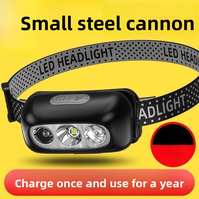 

Супер яркий индукционный налобный фонарь, налобный фонарь с сильным светом, перезаряжаемый, сверхлегкий портативный водонепроницаемый налобный фонарь для ночной рыбалки 99000k