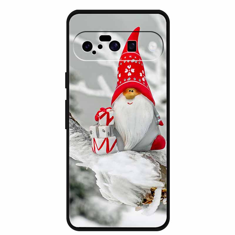 Christmas Phone Cases For Google Pixel 10 Case Silicone Soft Black Cover Christmas Tree for Pixel 10 Pro / 10 Pro XL Back Cover