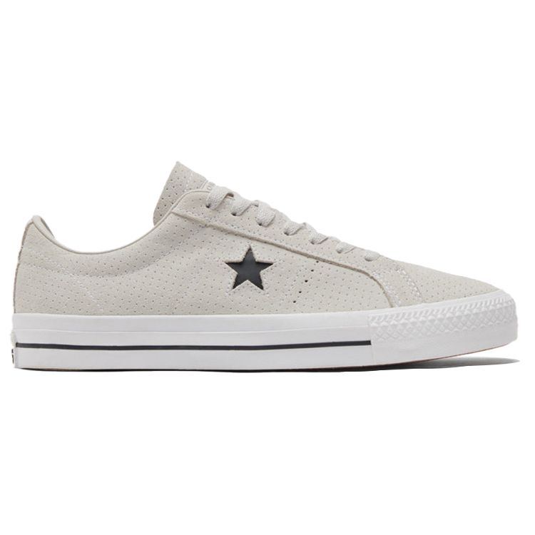 Converse One Star Pro Minimalist Comfortable Slip Resistant Durable Low Top Skate Shoes Unisex Sneakers Off-White 170072C