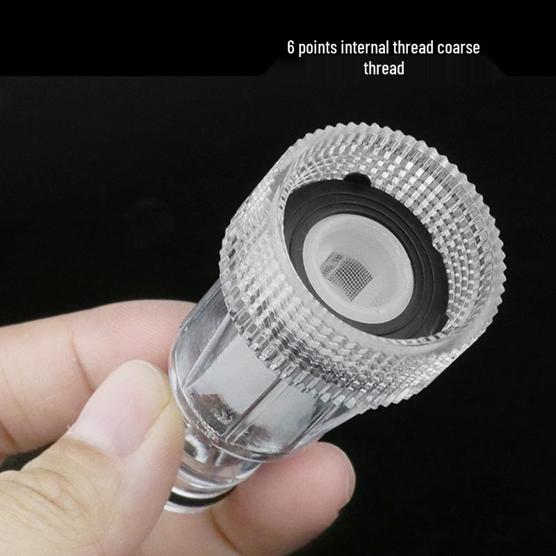 Transparent 6-Point Quick Connect Inlet Filter for Washing Machines