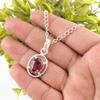 Natural Rhodolite Boho Anniversary Wedding Pendant Jewelry 925 Sterling Silver PP-6-49