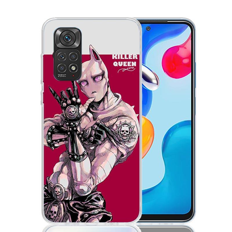 

Чехол для телефона JoJo Adventure Killer Queen для Xiaomi Redmi Note 15 14 13 12S 12 Pro Plus 11S 11E 11 11T 10S 10 Арт Мягкий Рисунок Cov Note 14 Pro Plus