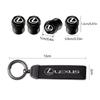 Car Tire Wheel Valve Caps Cover/Car Key Chain Ring Keychain For Lexus RX300 IS200 IS250 ES350 Ct200h UX250h NX300h RX350 ES300h