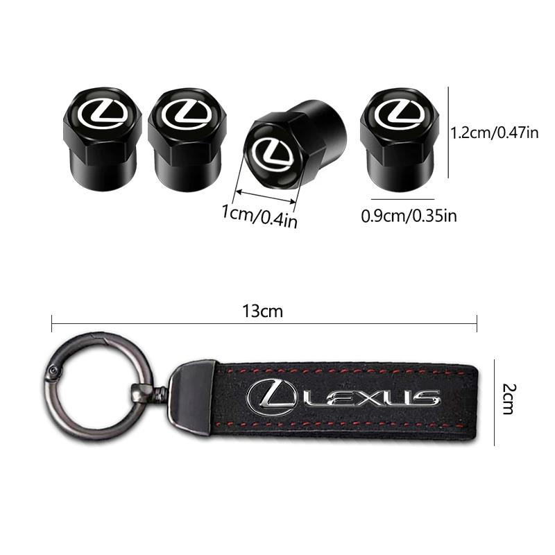 Car Tire Wheel Valve Caps Cover/Car Key Chain Ring Keychain For Lexus RX300 IS200 IS250 ES350 Ct200h UX250h NX300h RX350 ES300h