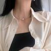 A Few Taels Of Light Luxury Broken Silver Imitation Pearl Necklace, With A Niche Design And Exquisite Collarbone Chain, Versatile Necklace