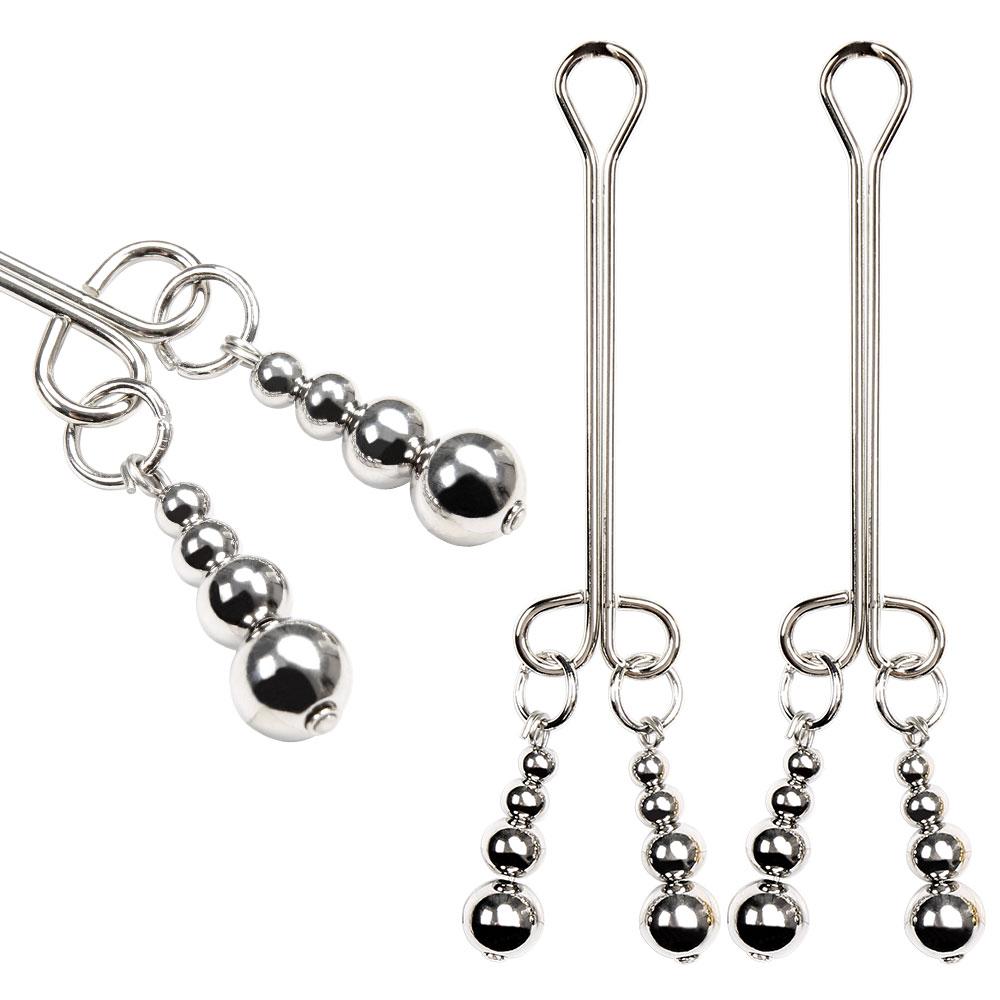 Bdsm Bondage G-Spot Massage Breast Nipple Clamps Labia Clit Clip