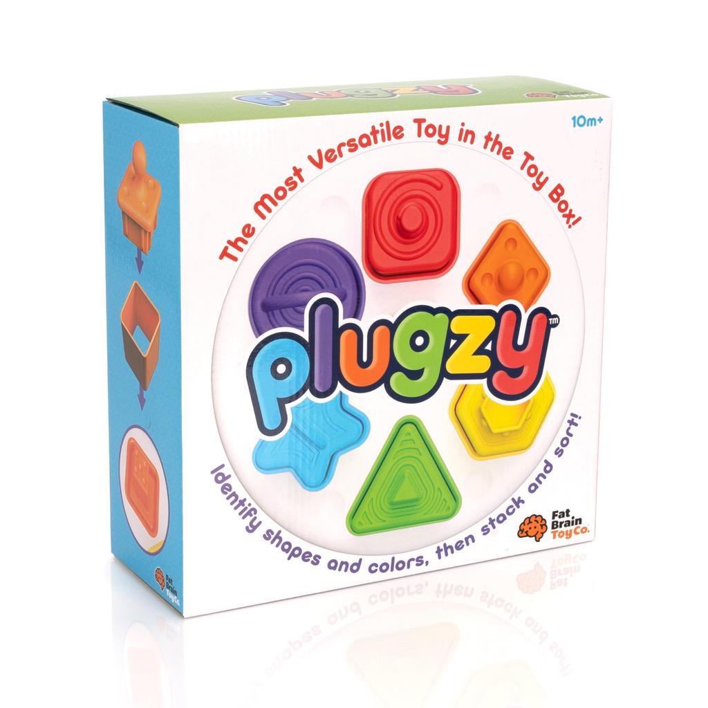Fat Brain Toys Baby Toy Pluggy Finger Development Shape Sorting Toy FA341-1 (Authentic Product)