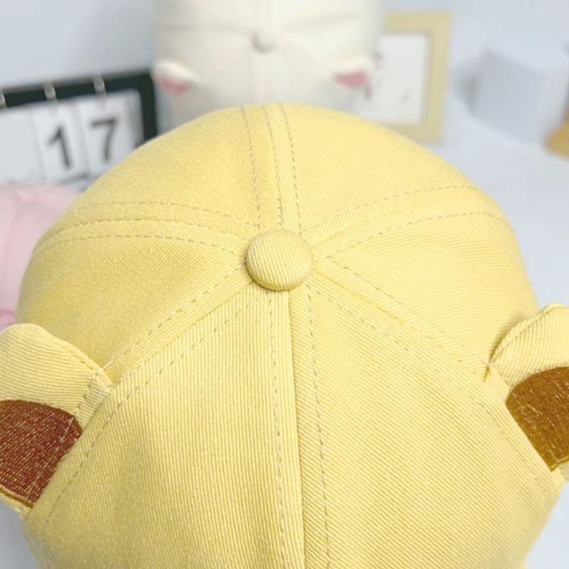 Cartoon Pig Embroidered Cotton Baseball Caps Adjustable Fit Breathable Caps with Sweatband For Men Women Teens