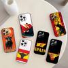 Fashion Spanish B-Bull Flag Phone Case For iPhone 17,16,15,14,13,12,11 Plus,Pro Max,XS,Soft Black Cover