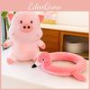 Adorable Cream Pig Plush Toy Soft Animal Doll For Kids And Decorative Pillow 35cm To 60cm Sizes