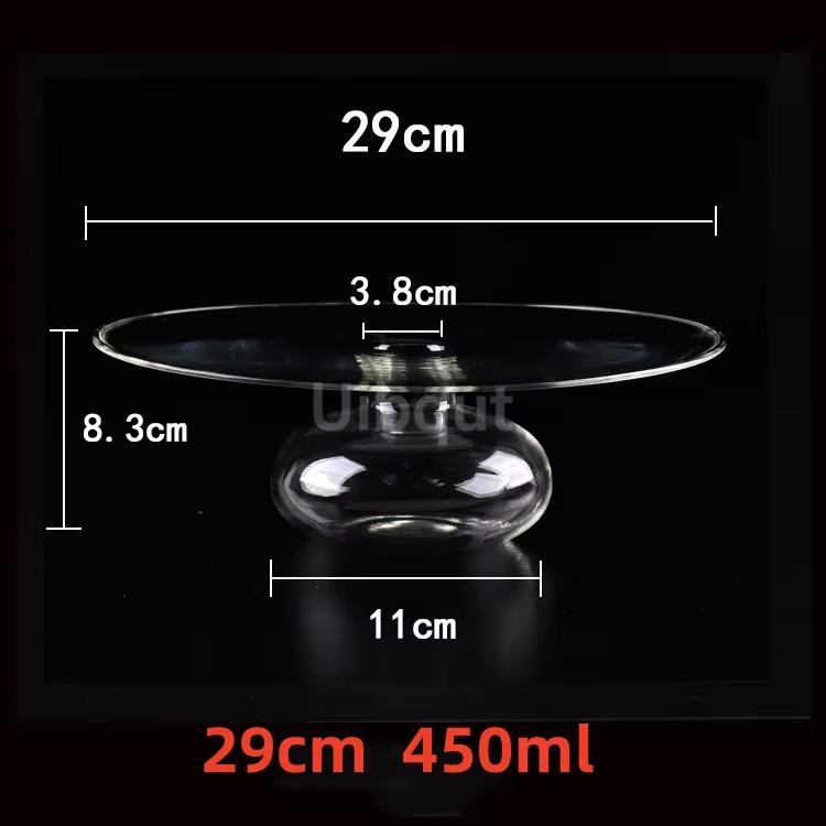 Transparent Glass Bowl with Side Opening Dry Ice Bowl Creative Cuisine Tableware Special Restaurant Salad ceramic bowl set