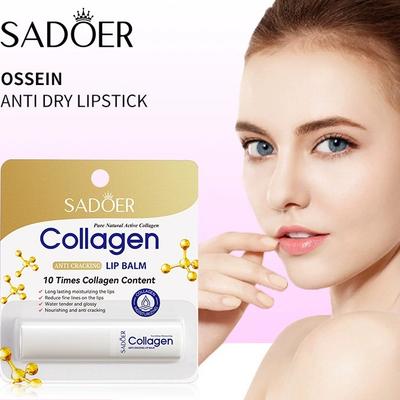 Hypoallergenic Collagen Lip Balm Anti Crack Moisturizer Perfect Gift For Dry Lips Christmas