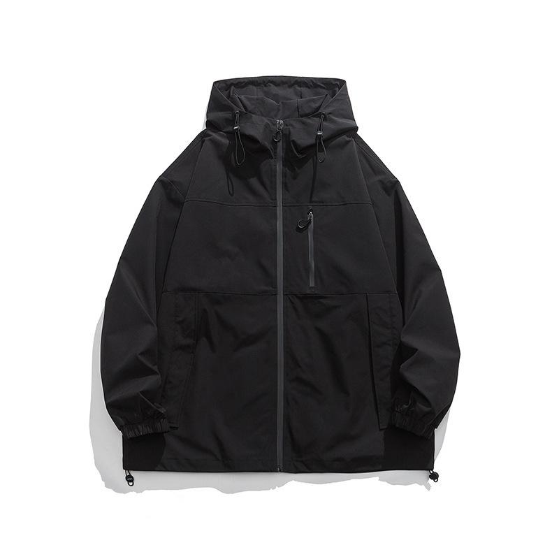 Nová venkovní bunda s kapucí pro muže a ženy Jarní a podzimní větruodolné voděodolné bundy Bundy Pracovní oděvy Sportovní bundy