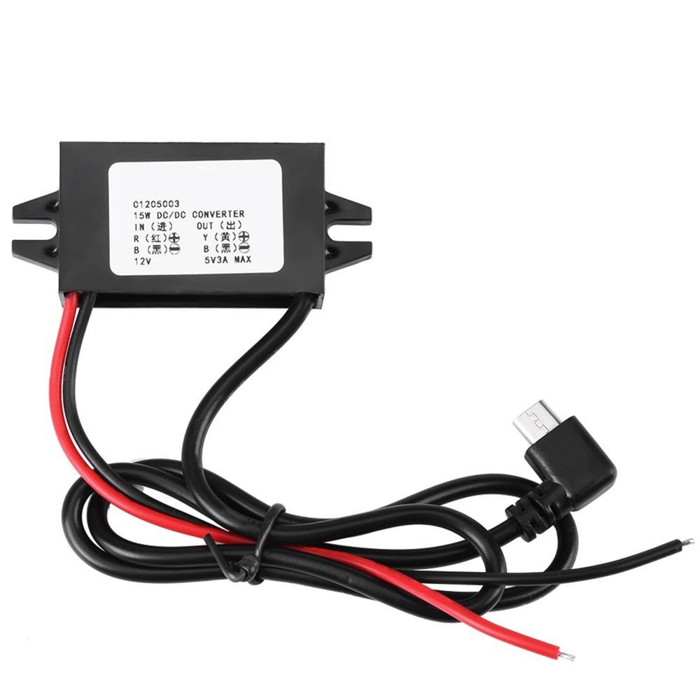 

IP67 Waterproof Micro USB Converter 3A Output Current 12V to 5V Converter Vehicle Power Supply