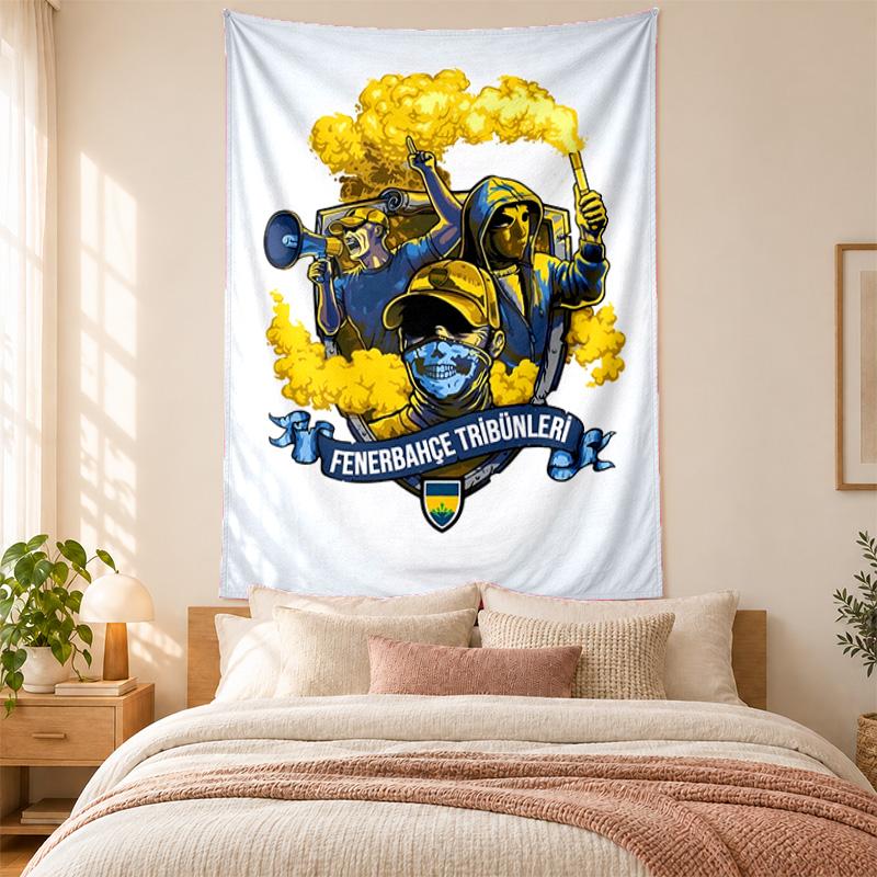Arazzo Fenerbahce di alta qualità per decorare le pareti del soggiorno, della camera da letto, del dormitorio, ideale come decorazione murale per camera da letto o regalo per le vacanze