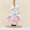 Keychain Plush Rabbit With Short Fur And Pp Cotton Filling Accessories For
