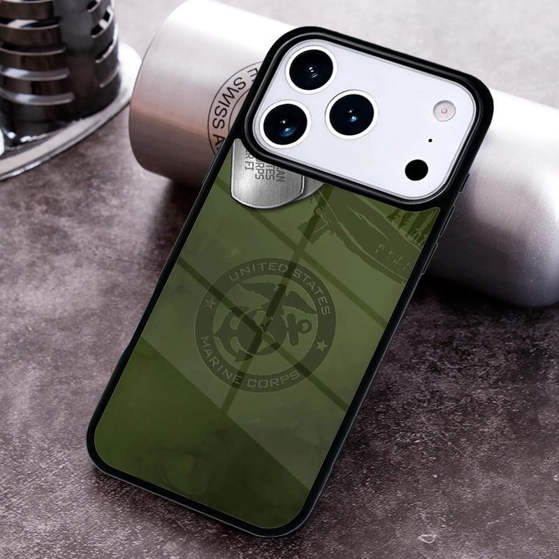 Veteran Marine Corps Phone Case For iPhone 17,16e,15,14,13,12,11,Mini,Pro,MAX soft Silicone Cover