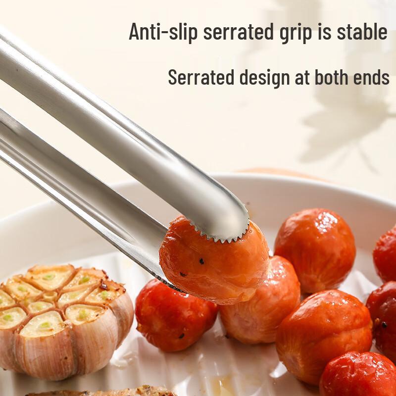 SMVP Stainless Steel Locking Food Tongs