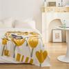 Ruijing Four Seasons Cotton Wool Knitted Blanket - Sofa, Cushion, Office Nap, or Spring/Summer Cover Blanket