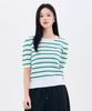 CHASECULT Women'S Striped Short Sleeve Summer Knit-Fbrg5673D0H