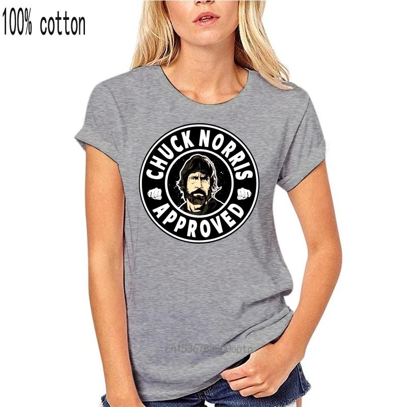 Men T Shirt Funny Chuck Norris Approved Sports T Shirt Funny T-shirt Novelty Tshirt Women