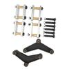 Anhänger-Aufhängungs-Kit K71 359 00 Heavy Duty Metallachse Blattfederaufhängung Überholsatz für Tandemachse mit 1-3/4 Zoll Breite
