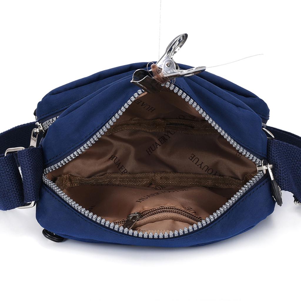 Women Nylon Shoulder Bag Waterproof Elegant Daily Shopping Handbag