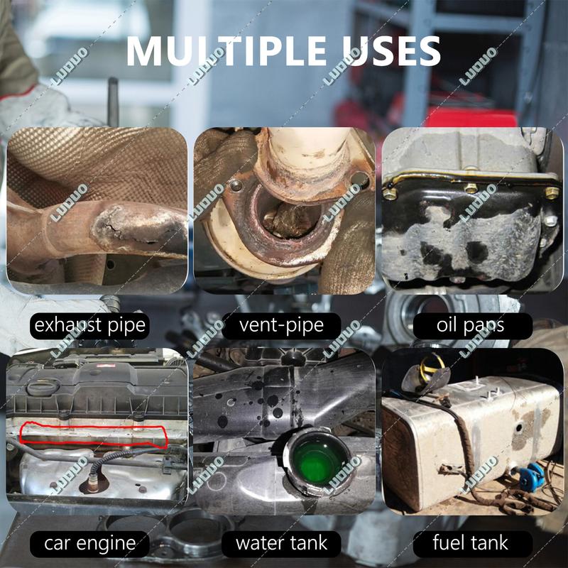 Car Exhaust Pipe Filler Glue High Temperature Silicone Sealant Repair Paste Motorcycle Auto Muffler Tailpipe Leaks Plugging Air