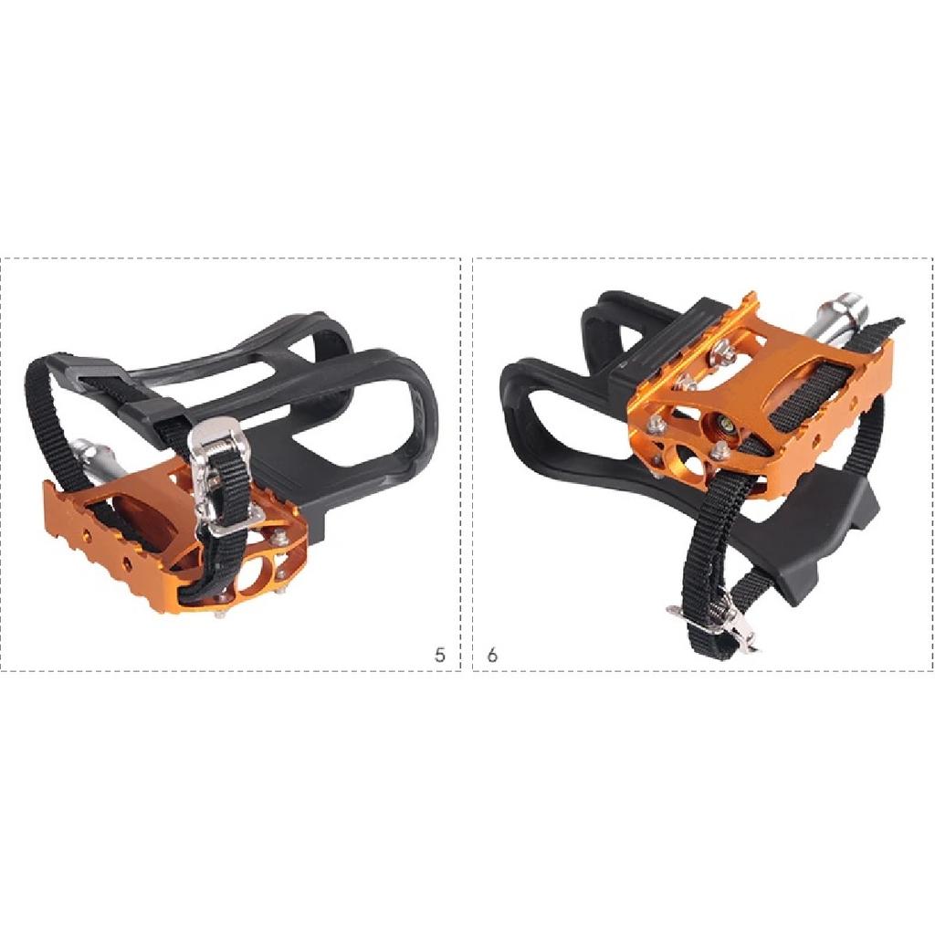 2pcs Buckled Straps for Bicycle Gym Spinning Bike Footboard Toe Clips Cycling Pedal Rope Workout Demo Racing Shoe Harness Belt
