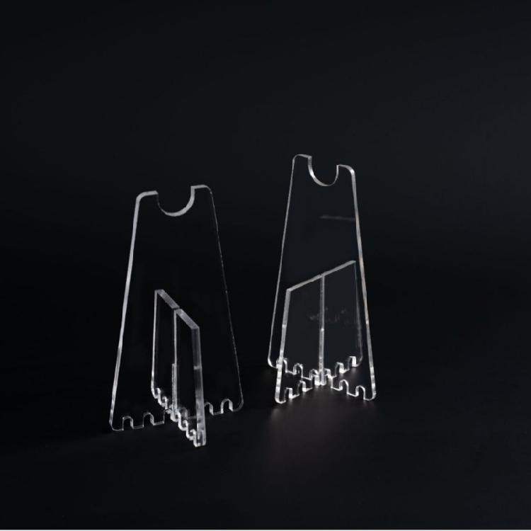 Clear Acrylic Bike Parking Rack Portable Floor Stand Light Weight Bike Support Stand for Adjusting Cleaning Repairing