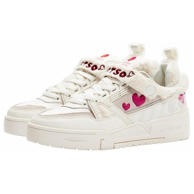 Disney X Li Ning 001 Btc Low Top Skateboard Shoes Women's Ivory AGCR482-