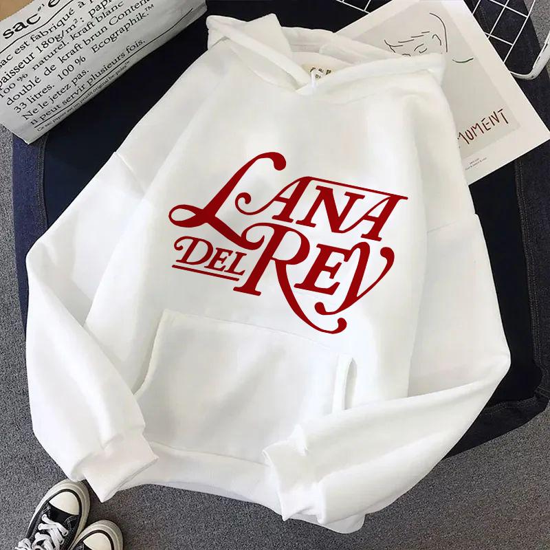 Lana Del Rey Aesthetic Grunge Funny Y2K Hoodie Women's Harajuku Street Sweatshirt Pullover