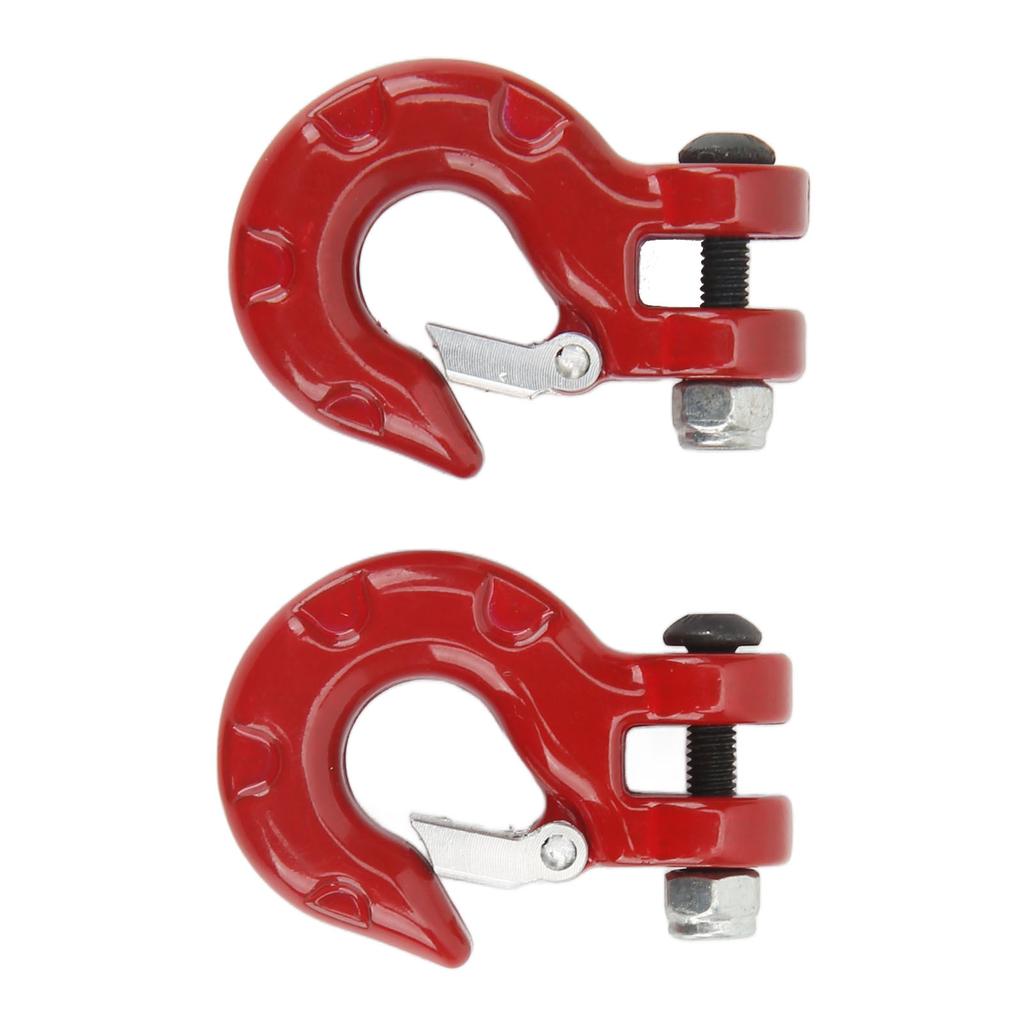 2PCS RC Tow Hook RC Simulation Climbing Car Zinc Alloy Tow Hook for 1:10 Axial SCX10 for Traxxas D90 for Redcat