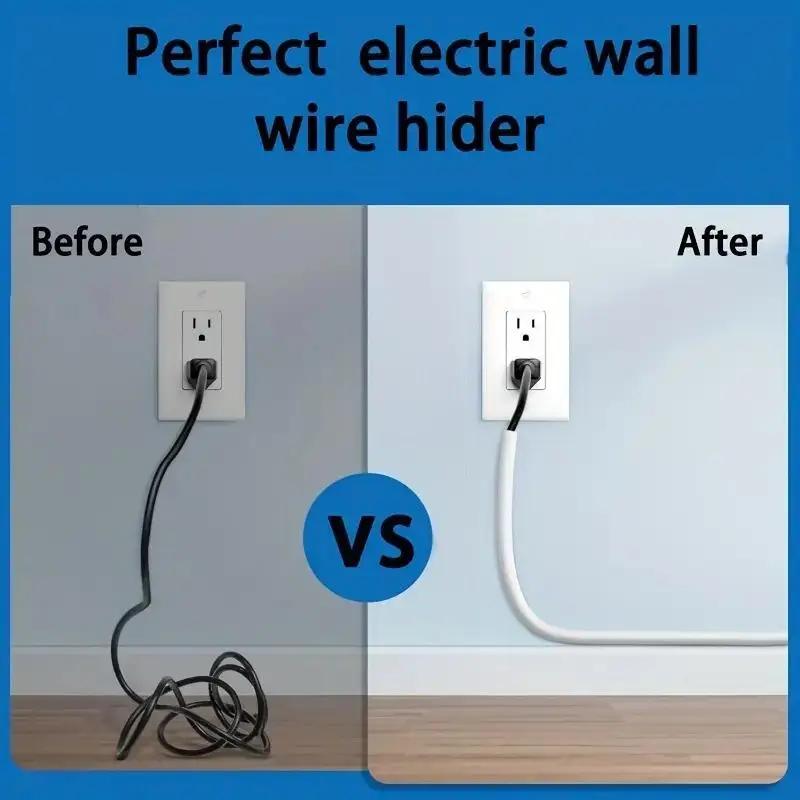 3-meter PVC Flexible Cable Tray, Surface-mounted, for The Storage and Covering of Wires and Fiber Optics, with Cover Strip