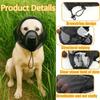 Mesh Pet Protective Veil Adjustable Fit Pet Facial Protection Mask  Prevent Facial Injuries