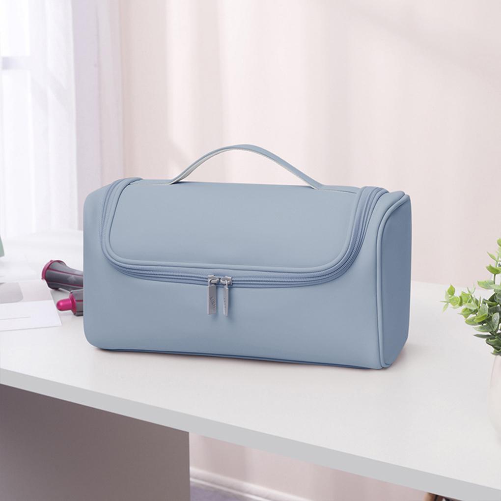 PU Hideable Hanging Hook Hair Dryer Case Portable Non-slip Storage Solution Makeup Pounch Handbag