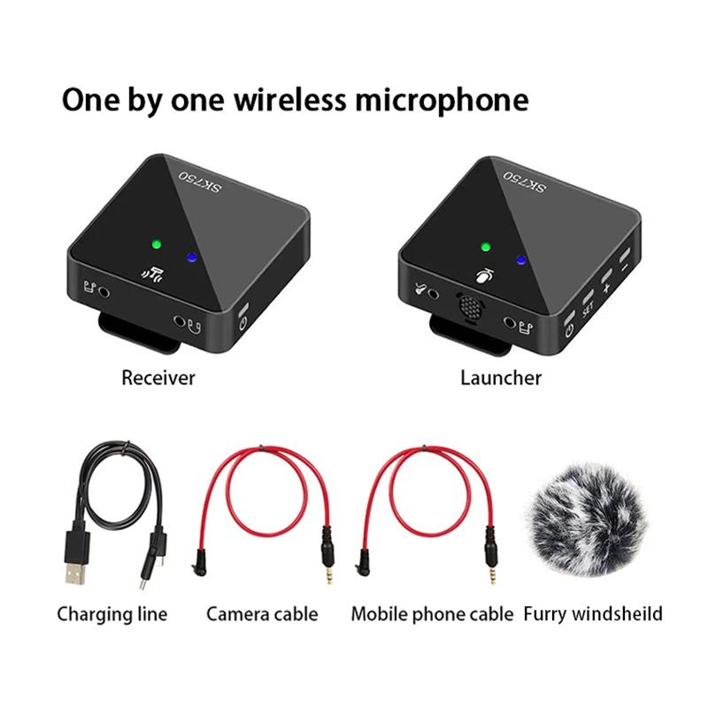 

Беспроводной петличный микрофон для прямой трансляции, квадратный пусковой радиочастотный приемник, клипса на воротник, лацкан, микрофонная система для камеры телефона, потоковой передачи DV