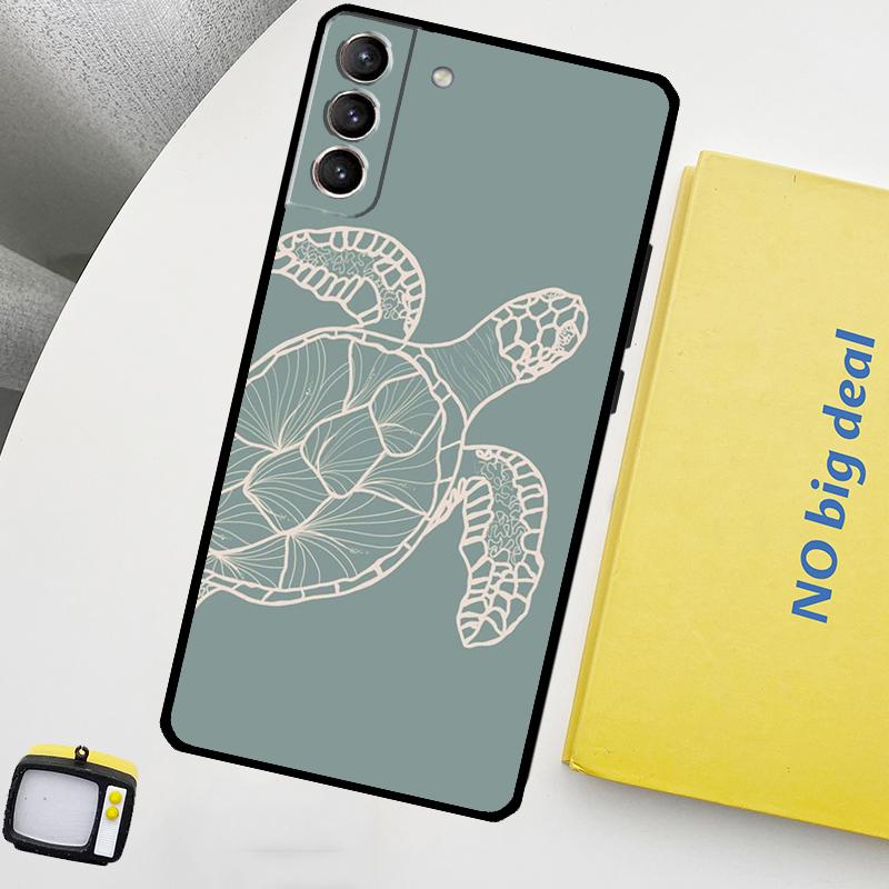 Sea Turtle Phone Case For Samsung Galaxy S24 Ultra S20 S21 S22 S23 Plus S9 S10 S24 FE S25 Ultra Cover