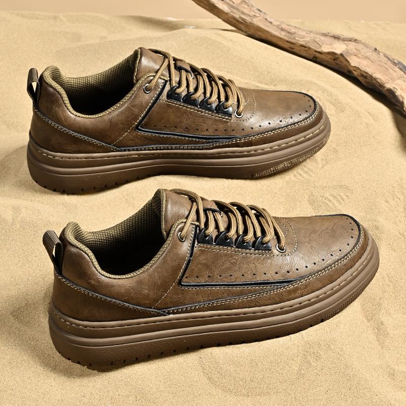 Classic New Men's Genuine Leather Casual Shoes Thick Sole Oxford Shoes Men's Business Dress Shoes Outdoor Sports Shoes