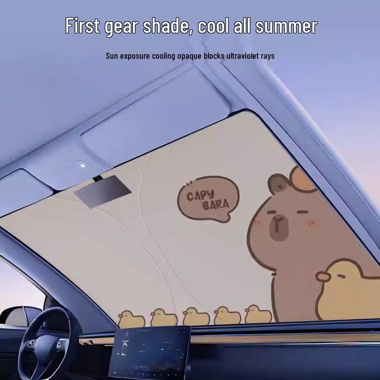 Folding Car Sunshade Umbrella for Driving School Vehicles
