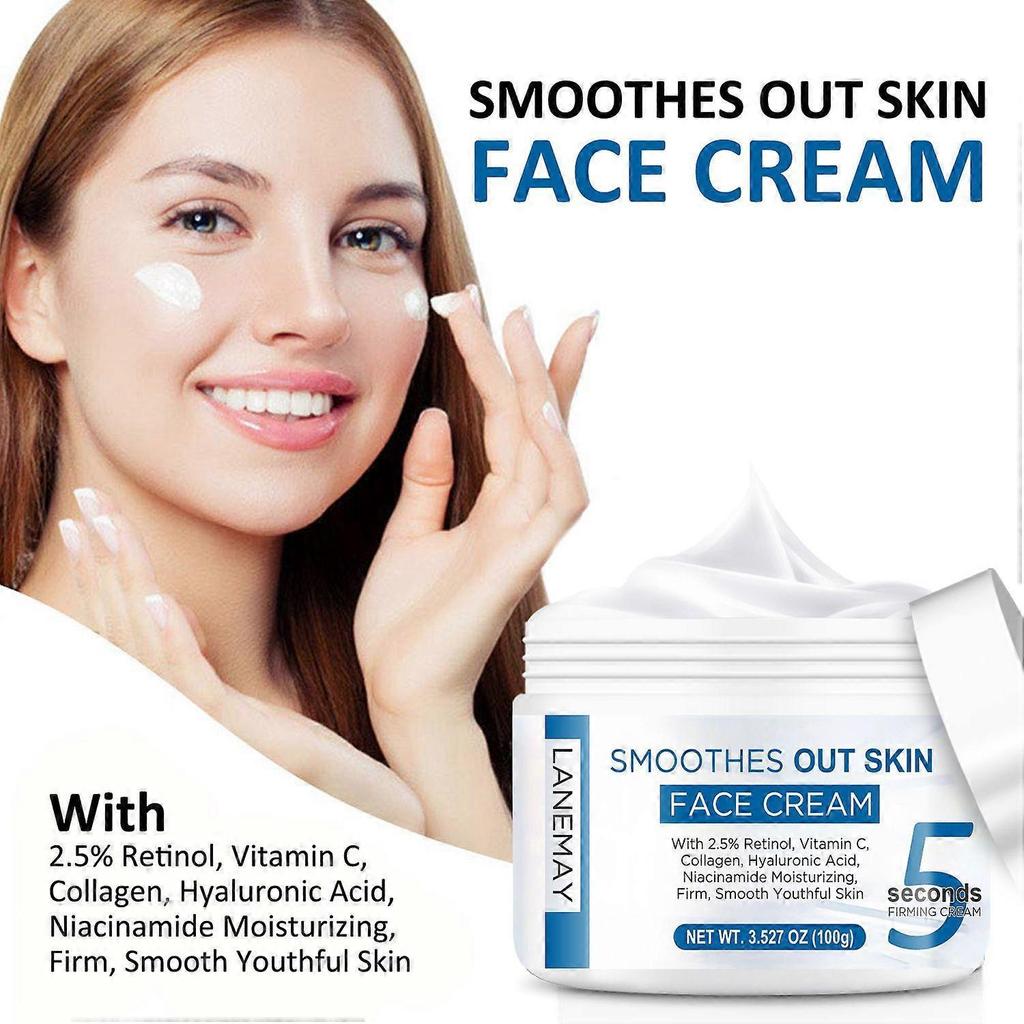 Retinol Anti-Aging Face Cream, 5 Seconds Instant Anti Wrinkle Face Cream for Tightening and Firming Retinol Face Moisturizer Reduces Wrinkles, Fine Li