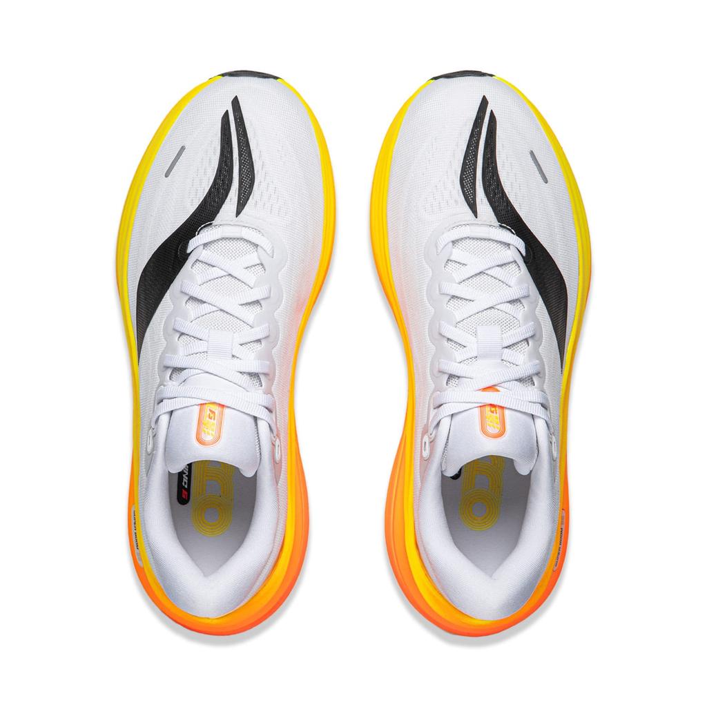 Li Ning Yueying 6 Pro Niedrige Laufschuhe Herren Weiß Gelb ARHW015-22